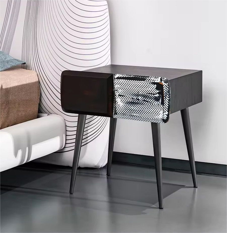 Samirt Design Craft Wood Bedside Table